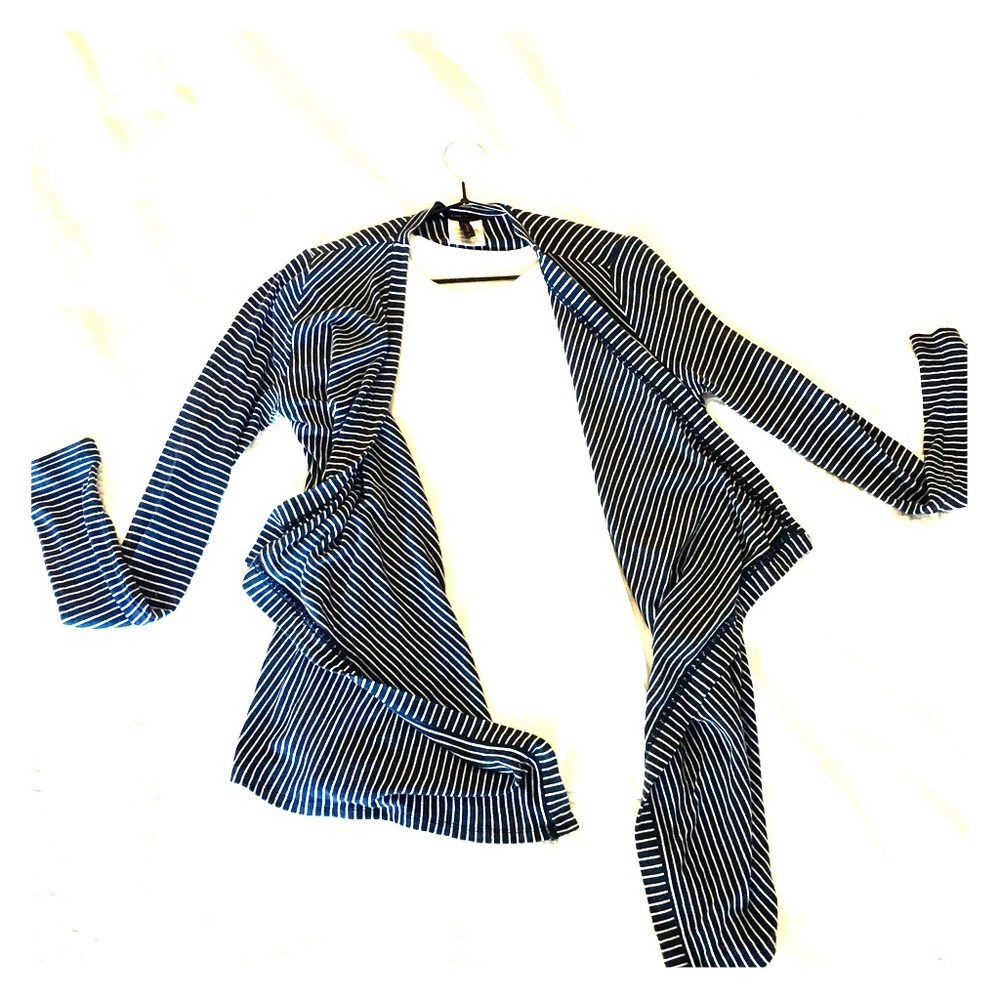BCBGMAXAZRIA knit wrap sweater - S